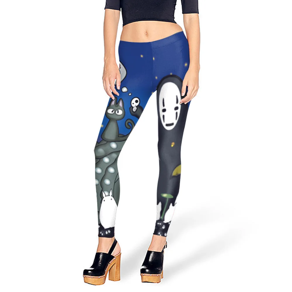 

New Sexy Anime Totoro 3D Prints Women Girls Elastic Fitness Gym Sport Workout Leggings Yoga Pants Dropshipping Sweatpants