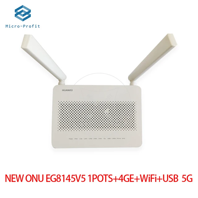 5 шт. оригинальный EG8145V5 Gpon ONU FTTH 4GE + 1 горшки 1USB 2 4G/5G wifi двойной частоты с английским