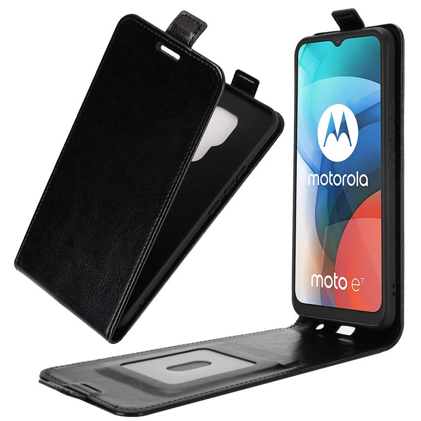 

For Moto E7 Case Flip Leather Cases For Motorola Moto E7 High Quality Vertical Wallet Leather Case For Moto E7