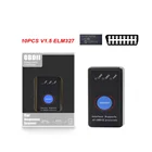 10 шт. ELM327 V1.5 OBD2 wifi Bluetooth-совместимый для iOS Android elm 327 obd 2 Автомобильный диагностический Wi-Fi OBD-сканер автомобильный