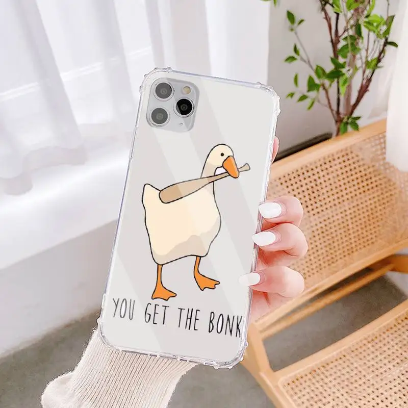 

Duck Goose Game Phone Case Transparent Case For IPhone 6 6s 7 8 Plus X Xs Xr Xsmax 11 12 Pro Promax 12mini