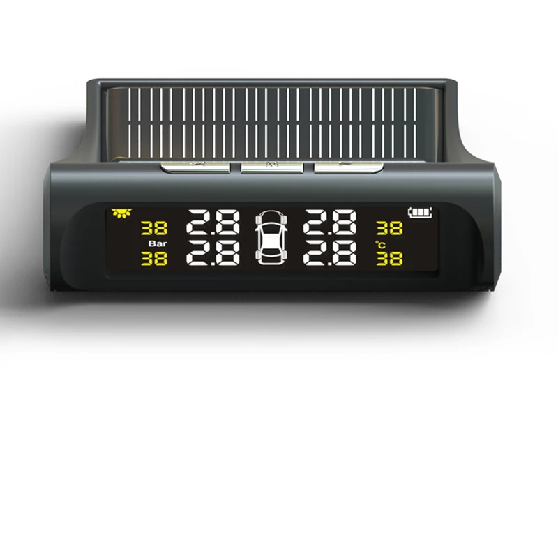 USB или солнечная зарядка автомобиля TPMS система контроля давления в шинах HD