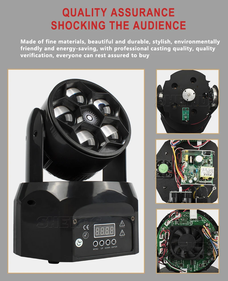 Светодиодный луч+ мыть шесть глаза пчел 6x15 Вт RGBW DMX512 сценический эффект освещение для DJ диско День Рождения Вечеринка танцпол ночной клуб свадьба