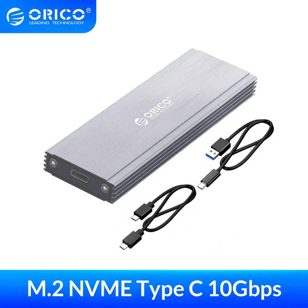 

ORICO NVME M.2 SSD Enclosure Case USB3.1 GEN2 10Gbps SSD Mobile Hard Disk Drive Box External Enclosure Case for M2 SSD Case
