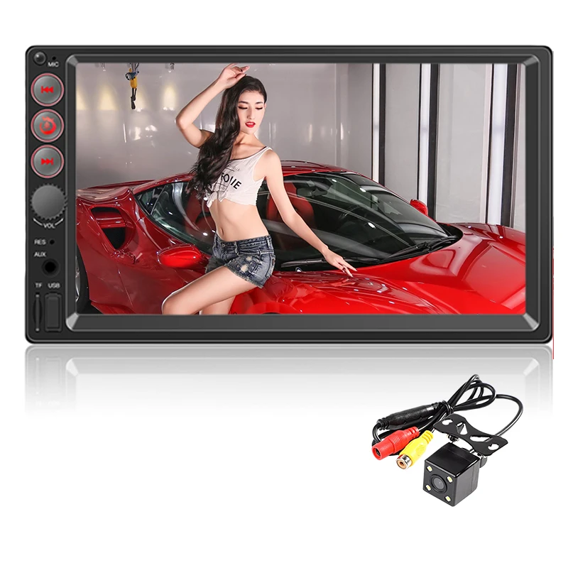 7061 7 дюймов 12 в DVR Поддержка усилителя MP5 TFT экран 2 Din Apple Интернет Android 9 0 Bluetooth карта