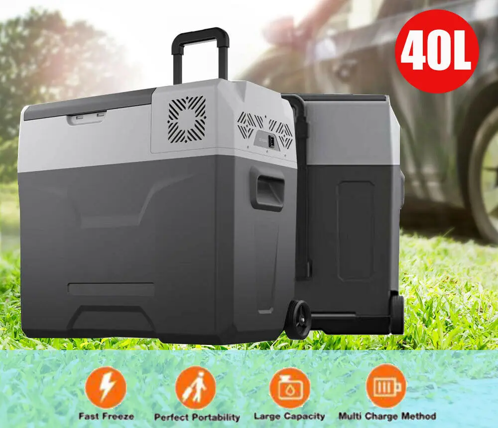 Портативный Электрический автомобильный охладитель 40 л холодильник