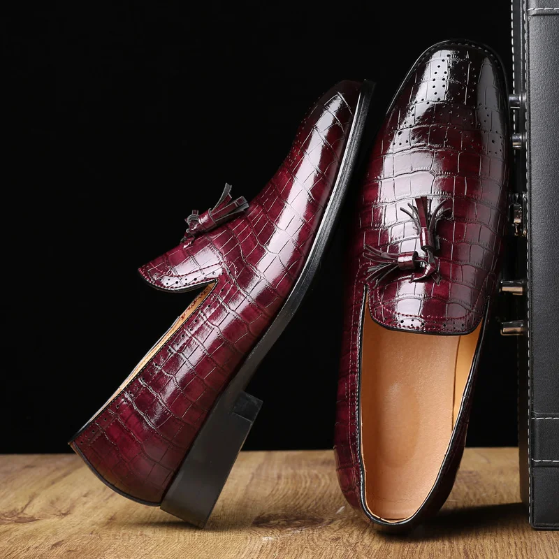 2020 Роскошные Брендовые мужские деловые туфли высококачественные дышащие с