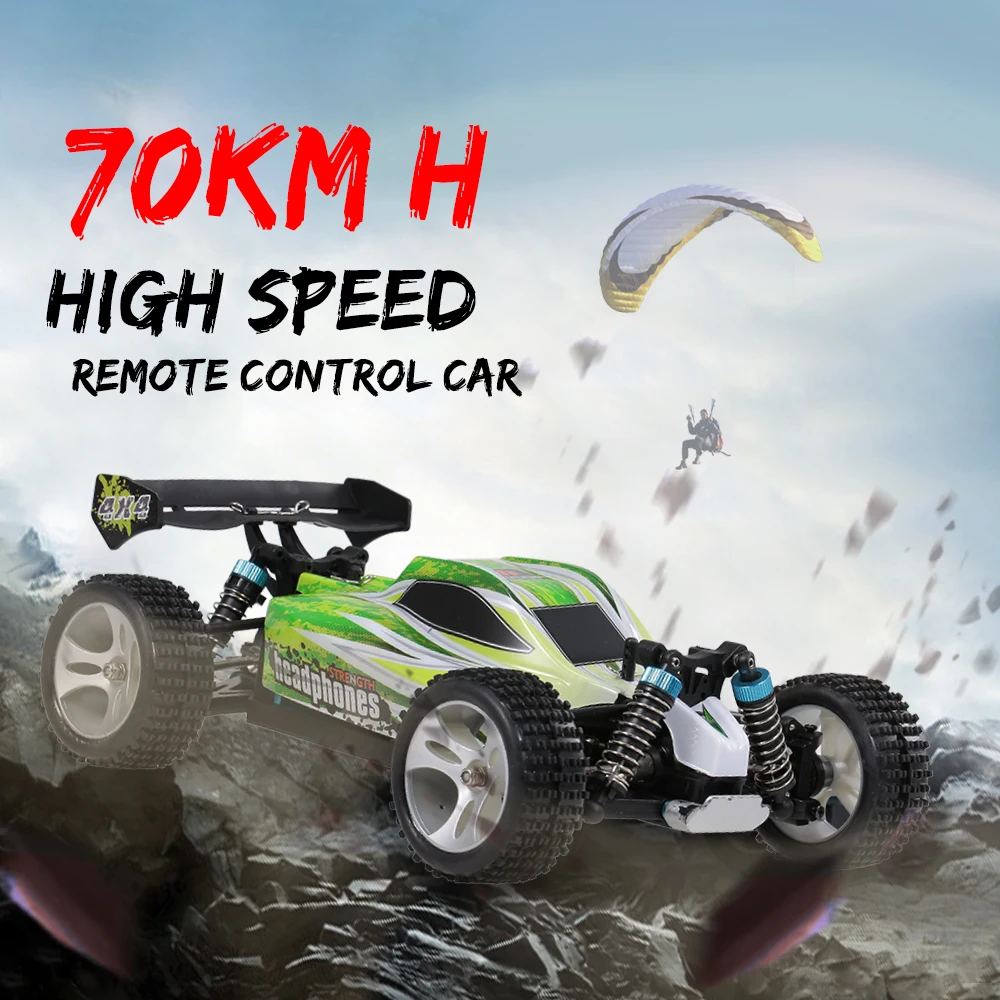 WLtoys A959 B RC автомобиль 1:18 2 4 ГГц 4WD ралли гоночный 70 км/ч Высокая Скорость