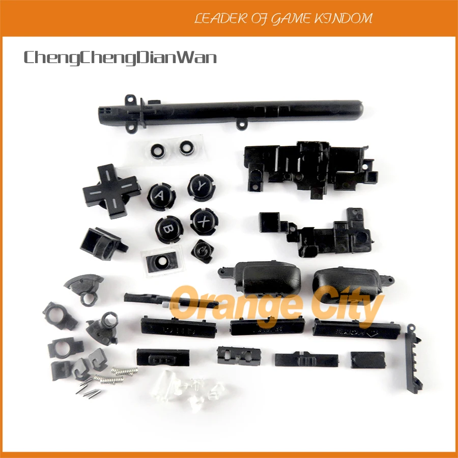 Для Nintendo 3DS XL LL черный R &amp L кнопка Запчасти D-Pad ABXY дома Мощность полный набор