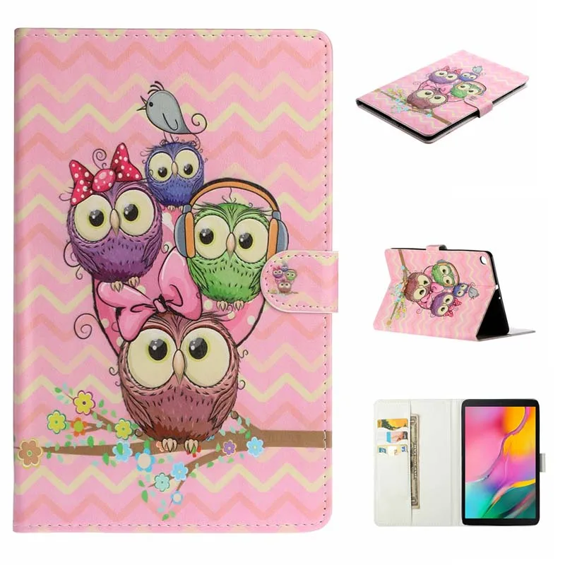CASE Кожаный чехол для Samsung Galaxy Tab A 10,1 SM-T510 T515 Coque для Galaxy Tab A 10,1 T510 T515 крышка Capa+ пленка+ ручка - Цвет: CASE