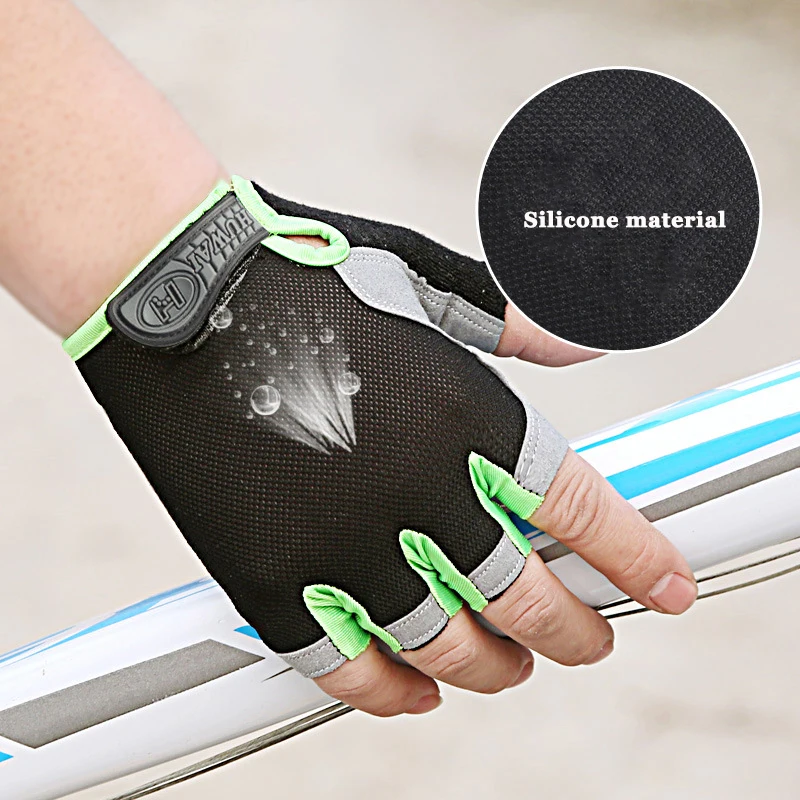 Fishing Gloves Outdoor Sports Sun Protection Half Finger Gloves Fitness Non-Slip Breathable Riding Fishing Gloves Tackle Pesca