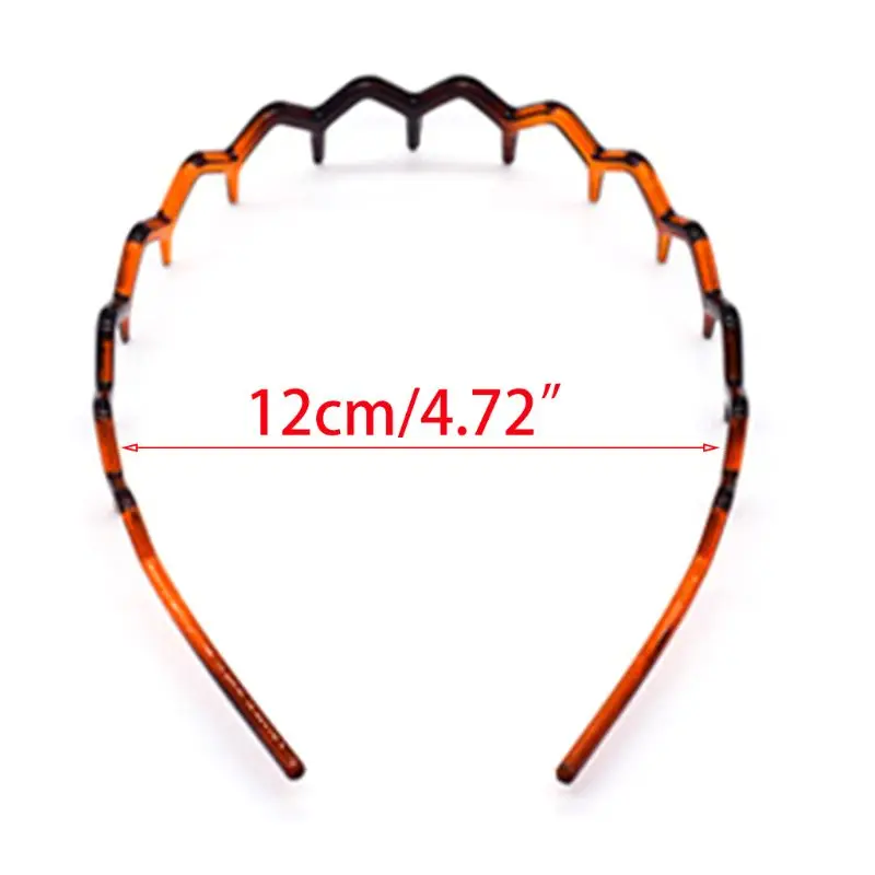 Юнисекс акриловый тонкий ободок Пластик волнистые чередой для применения в