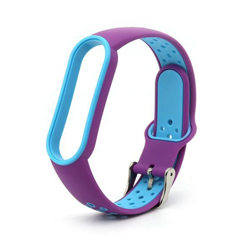Ремешок для смарт-часов Mi Band 6 5 4 Воздухопроницаемый силиконовый браслет из ТПУ