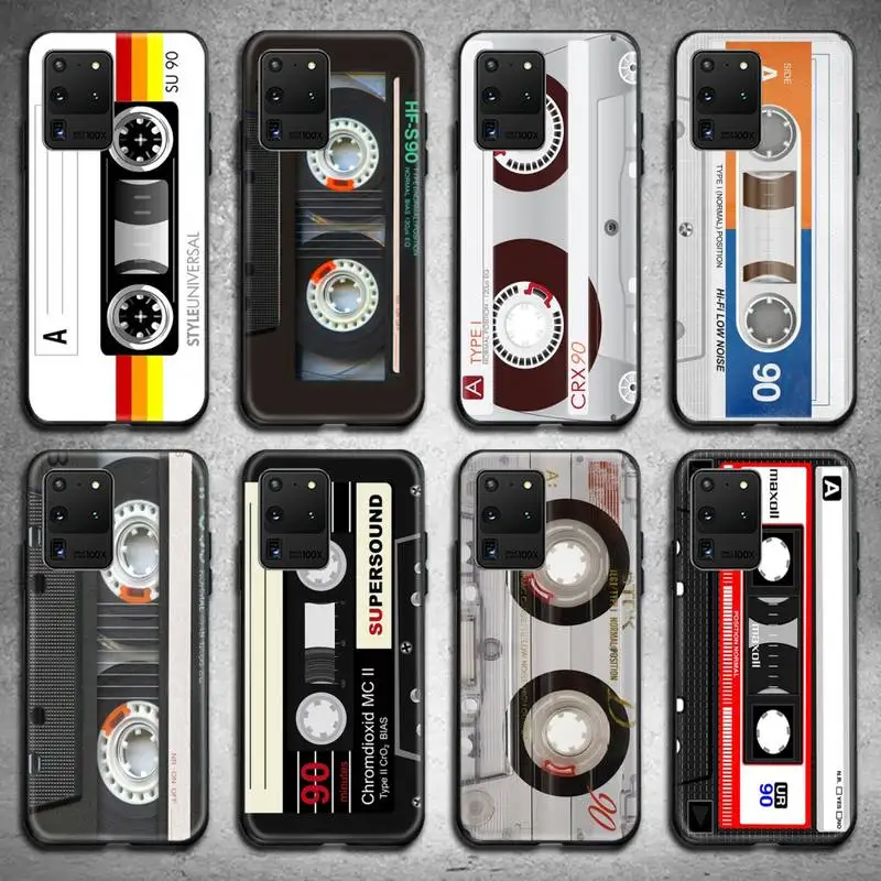 

Music Classic Retro Cassette Tape Phone Case For Samsung Galaxy S20 FE plus Ultra S6 S7 edge S8 S9 plus S10 5G lite 2020