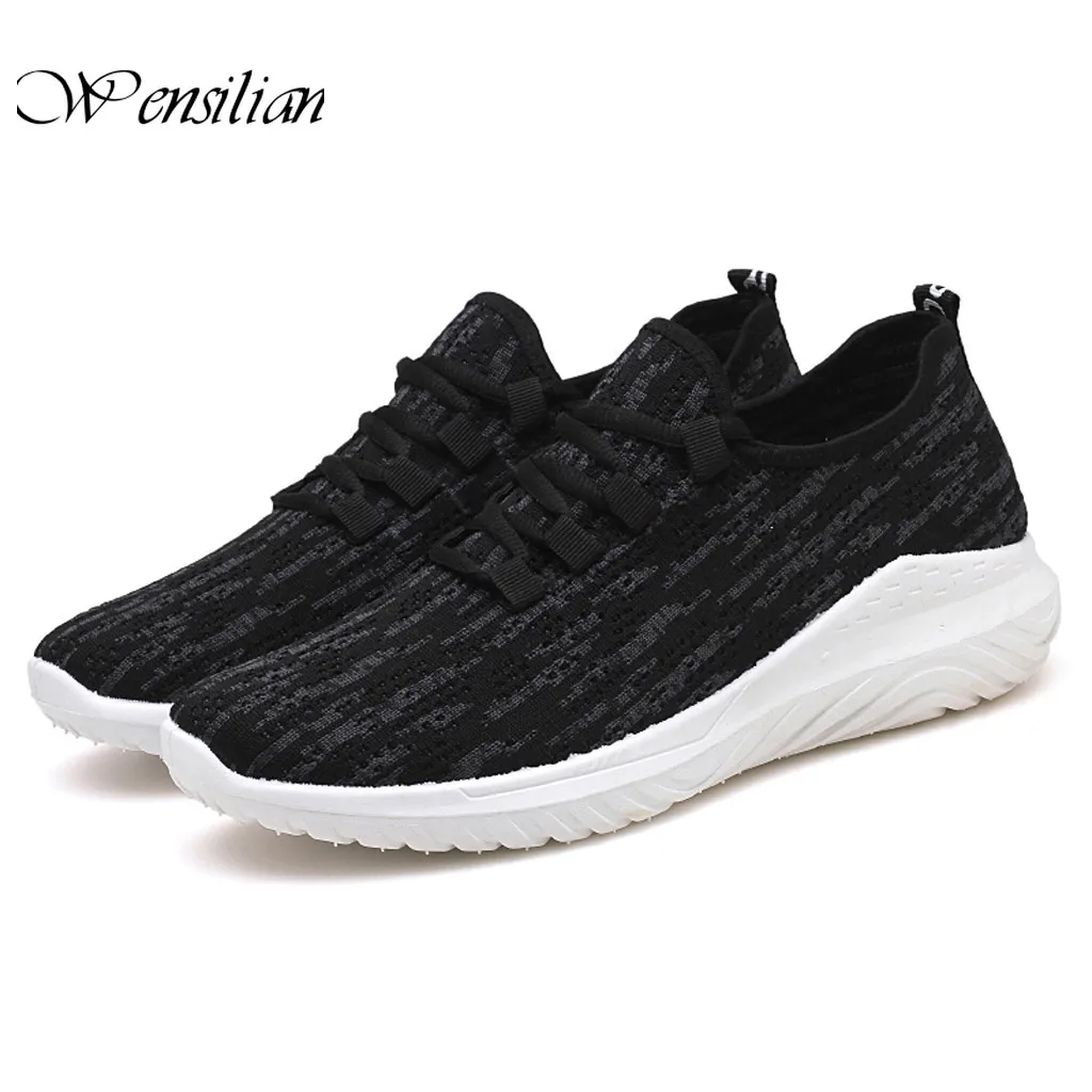 Кроссовки мужские на шнуровке Вулканизированная подошва сетчатые дышащие