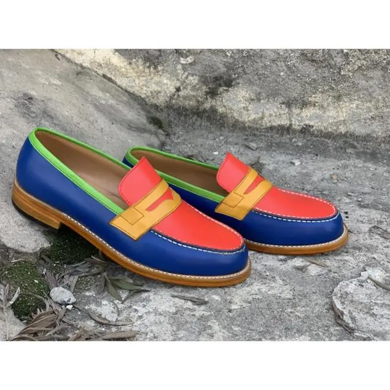 

Мужские классические ботинки ручной работы, из искусственной кожи, без застежки, повседневные модные зимние армейские дизайнерские ботинк...