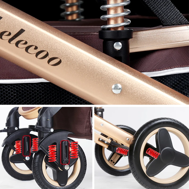 Новая детская коляска Belecoo 2 в 1 бесплатная доставка переносная складная Быстрая