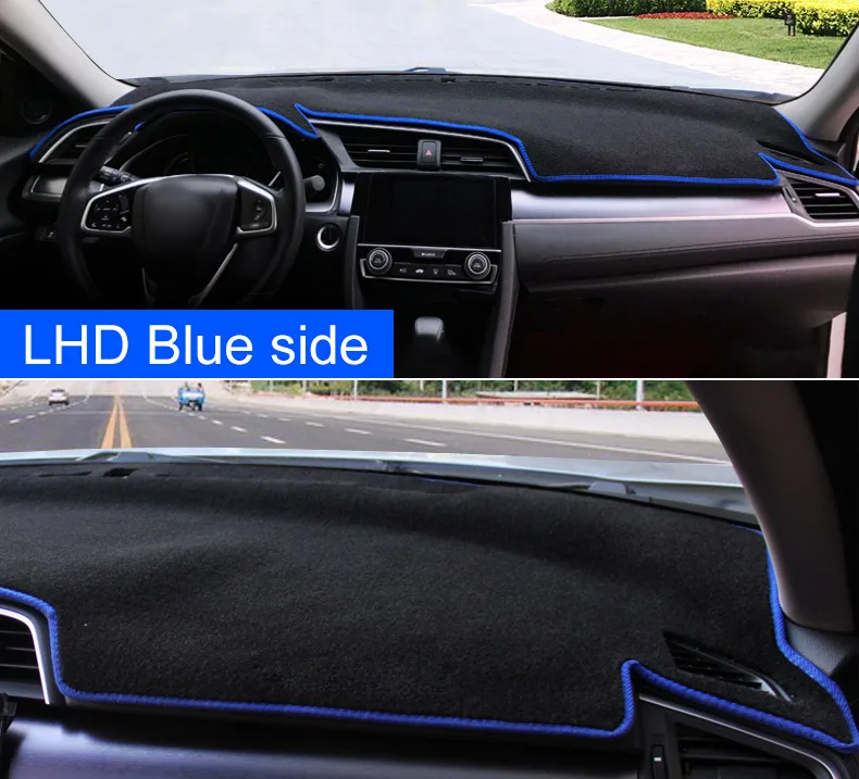 Для Honda Civic 10th приборной панели автомобиля коврик Избегайте светильник Pad приборной панели Ковры Анти-УФ аксессуары