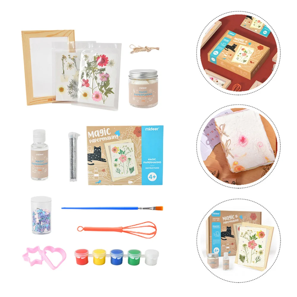 

1 Set Children Educational Toys DIY Paper Making Material Kit (Assorted Color)