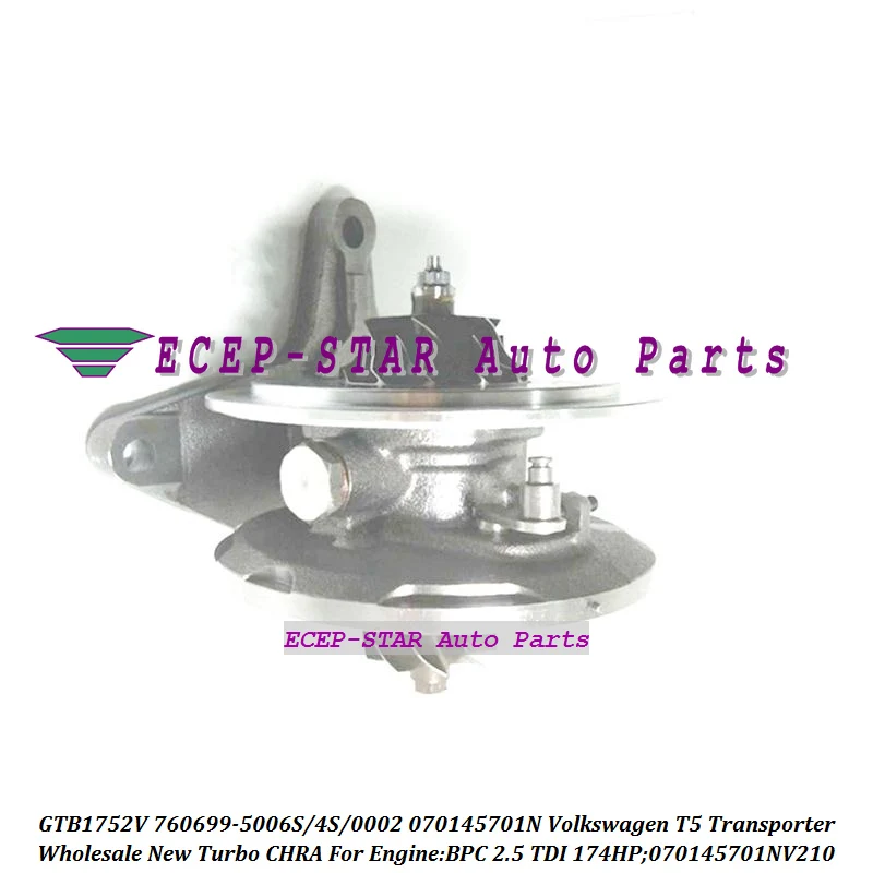 Турбо картридж CHRA GTB1752V 760699 5002S 0004 0002 070145701NX 070145701NV для VW T5 Transporter БПК 2.5L|turbo