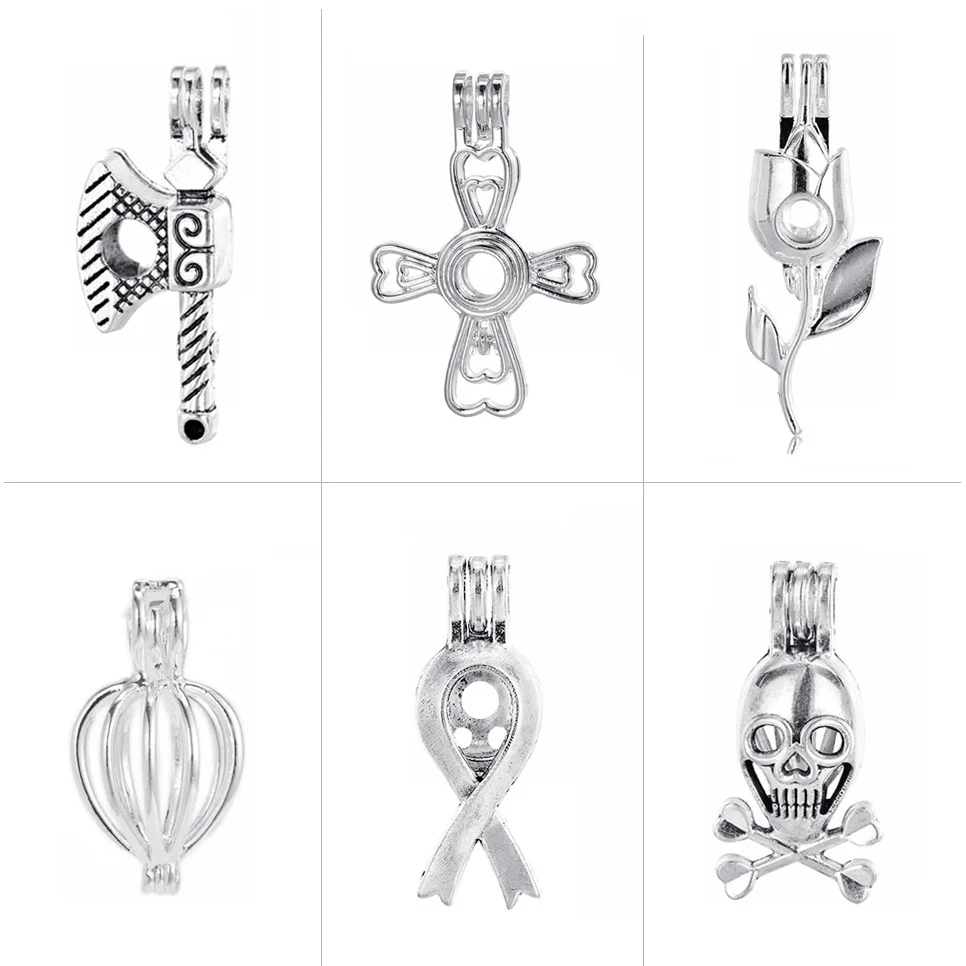 Латунная филигранная винтажная Посеребренная бронзовая полая клетка сделай сам