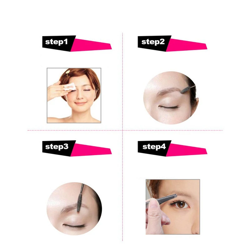 

1Pcs Sliver Eyebrow Tweezer Hair Beauty Slanted Puller Stainless Steel Eye Brow Clips Hair Removal Makeup Nail Art Tool