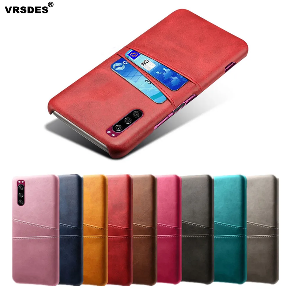 Чехол Кошелек с отделениями для карт телефона Sony Xperia 20 5 2 L3 Роскошный чехол из