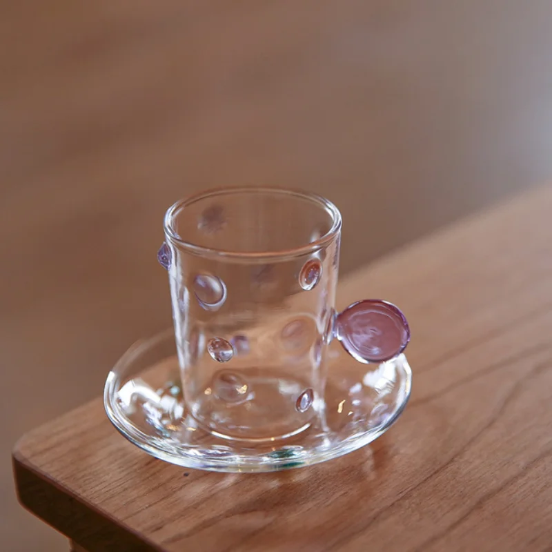 

Japanese Handmade Small Glass Cup Coffee Cute High Quality Glass Cups Personality Luxury Reusable Canecas Cup Drinkware LH50BLB
