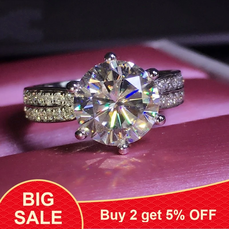 

Кольцо-солитер из серебра 925 пробы, с фианитом 3 карата