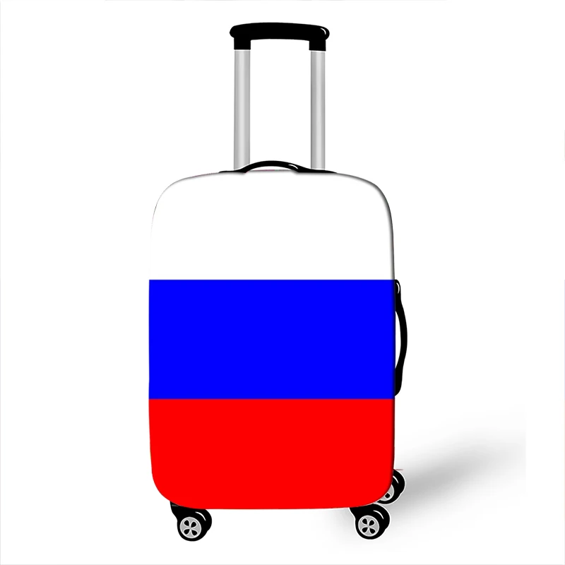 18-32 Inch National Flags Print Elastic Luggage Protective Cover Trolley Suitcase Dust Bag Case Cartoon Travel Accessories