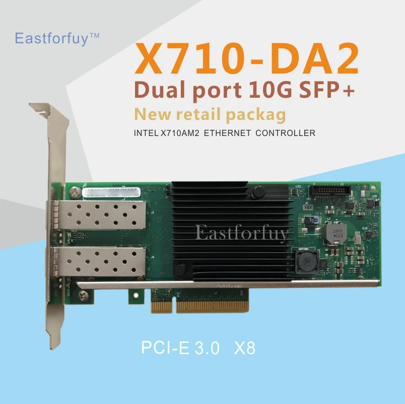 Intel Ethernet конвертированный сетевой адаптер Eastforfuy раньше SFP + 10 Гб iSCSI NFS Y5M7N Карта