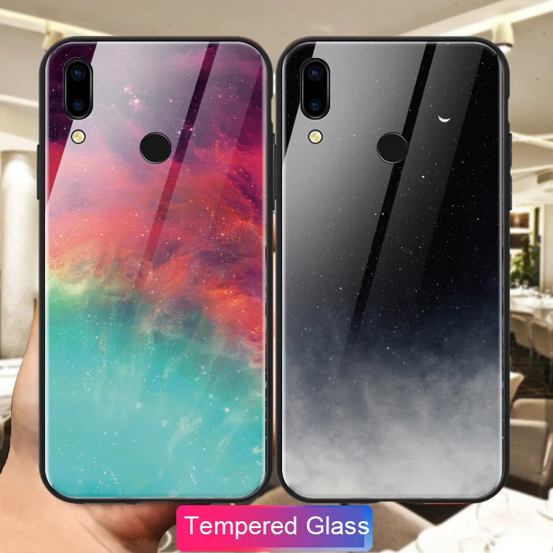 Цветной стеклянный чехол для телефона Huawei Mate 30 Pro 10 20 Lite Nova 2 2i 3 3i 5 5i Honor 8 9 Play 20i 8C 7C