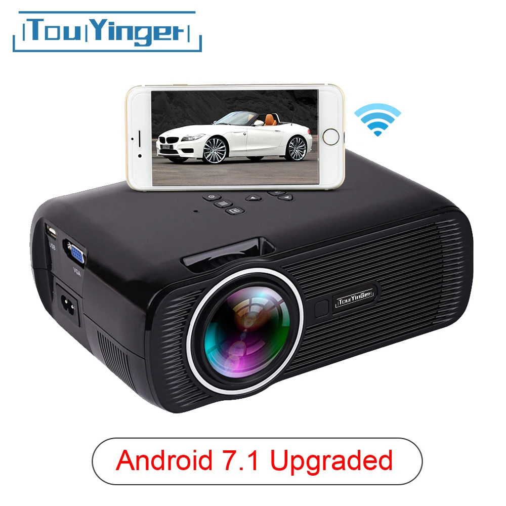 Touyinger X7 мини USB проектор android Wifi светодиодный full hd видео портативный домашний