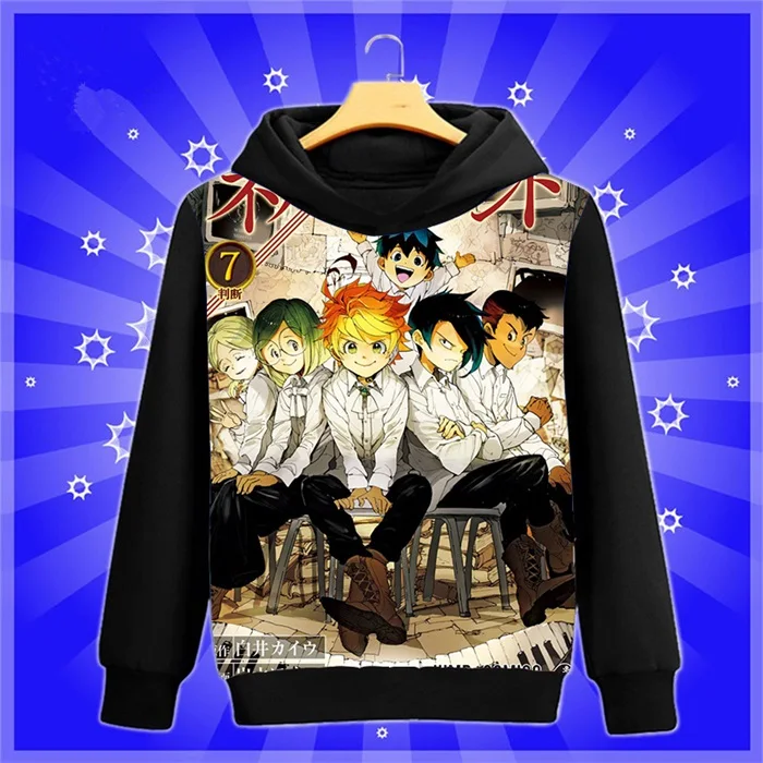 Аниме-Толстовка Manga The Promised Neverland Yakusoku no Neverland Norman cosplay Sweatshirt весна-осень мужские и женские пуловеры пальто - Цвет: 19