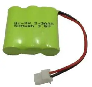 

Free ship 1pcs 3.6v 2/3aaa 500mah battery pack with 5264-2p connector ni-mh battery nimh battery for cordless phone