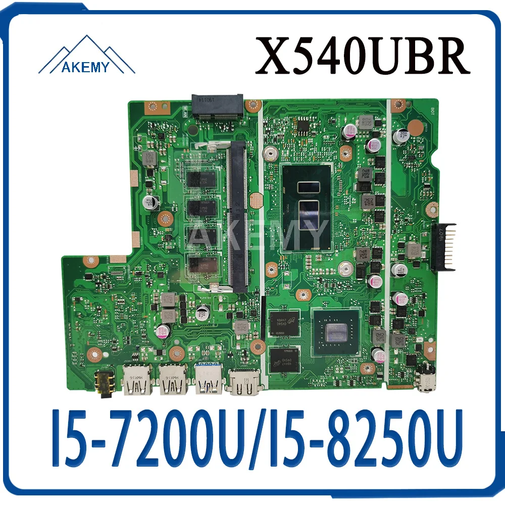 

Akemy X540UBR материнская плата для ноутбука Asus X540UB X540UBR материнская плата протестирована I5-7200U/I5-8250U 4 Гб RAM