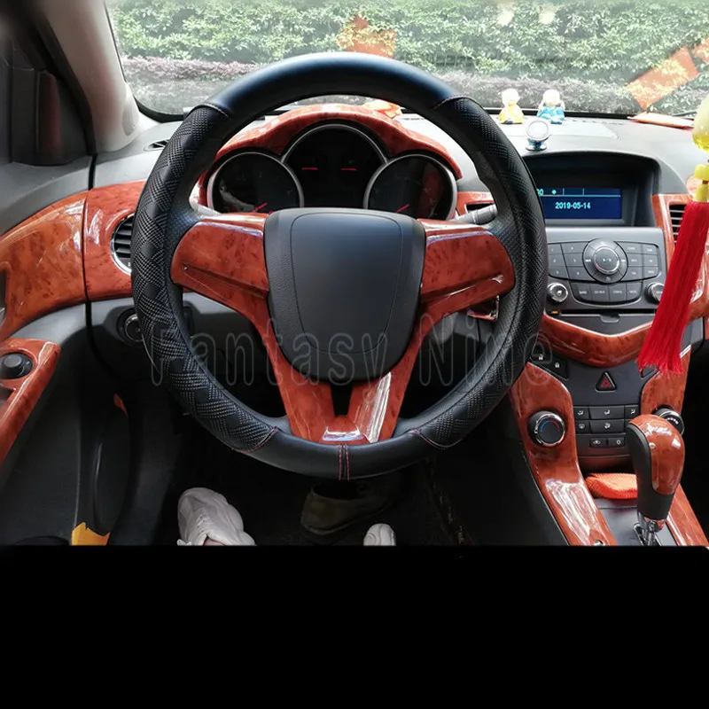 Wood Grain Car Interior Center Console Cover Window Control Dashboard Door Panel Moulding Trim for Chevrolet Cruze 2009-2016 | Автомобили