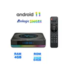 ТВ-приставка Amlogic S905X4, Android 11 X96 X4 AV1 Ethernet Gigabit 2,4G5G, Wi-Fi, ОЗУ 4 Гб, медиаплеер