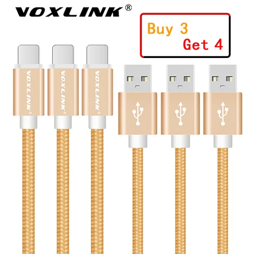 Gold VOXLINK по 3 предмета в комплекте кабель USB 5V 2A 8PIN USB кабель для передачи данных для iPhone X, 8, 8 plus, 6 6s 6plus SE 5S iPad mini 2/3/4/iPad 5 Air iPad кабель для мобильного телефона - Цвет: Gold