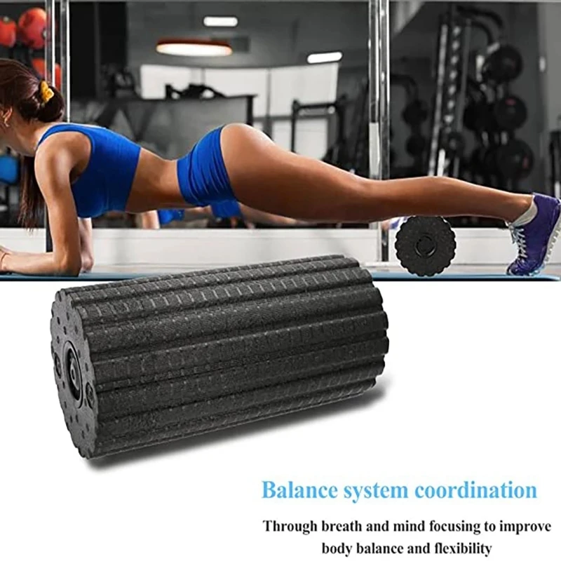 Koop Nieuwe Elektrische Trillingen Massage Foam Roller Yoga Kolom Oplaadbare Rugleuning Been Aanpassing Massager Gym Workout Elektrische Yoga