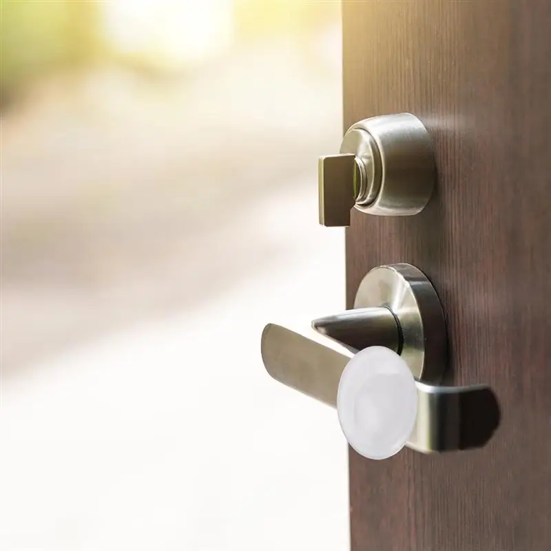 

6Pcs Door Stopper Transparent Protector Wall Round Silicone Door Handle Bumper Guard Stopper For Home Furniture Protector Stops