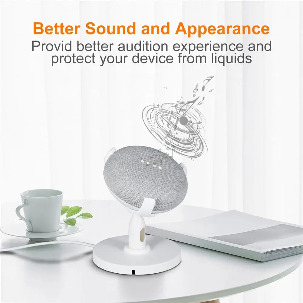 Подставка для Google Home Настольная мини подставка с углом поворота 360 градусов