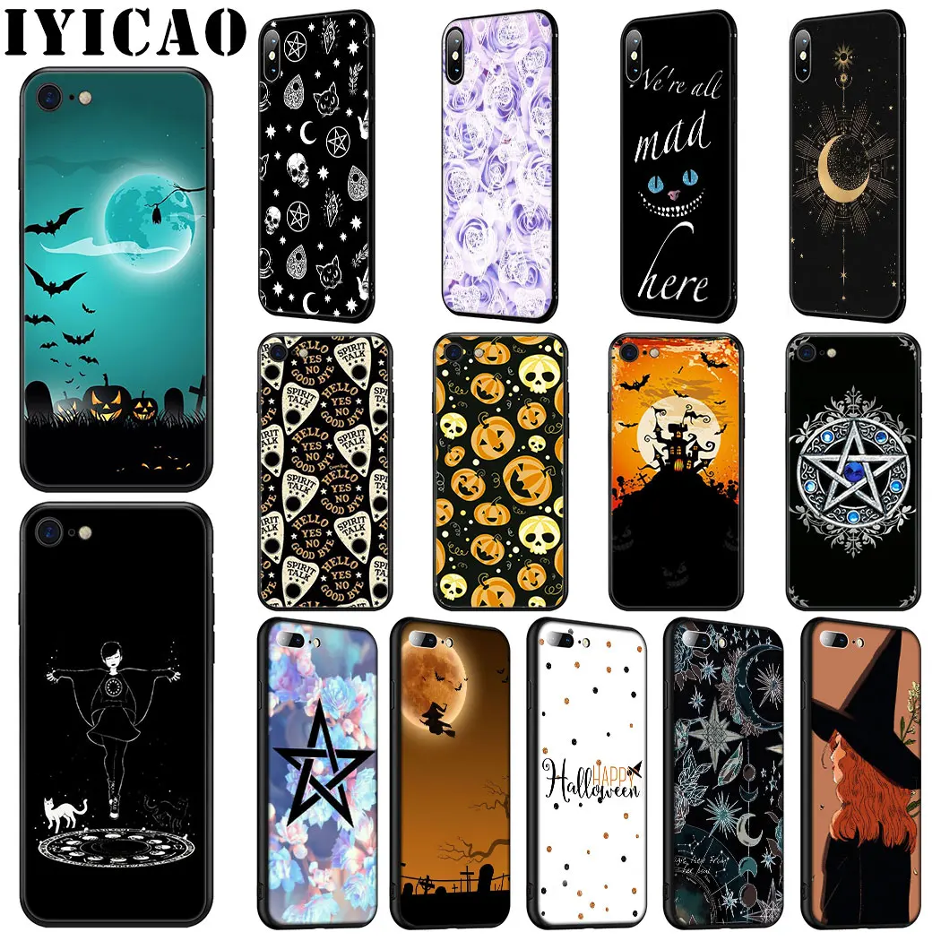 IYICAO Хэллоуин ведьмы Мягкий силиконовый чехол для телефона iPhone 11 Pro Max XR X XS 6 6S 7 8