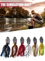 6pcs blade bait with rubber skirt buzzbait fishing lures tackle for freshwater and saltwater fishing accessories