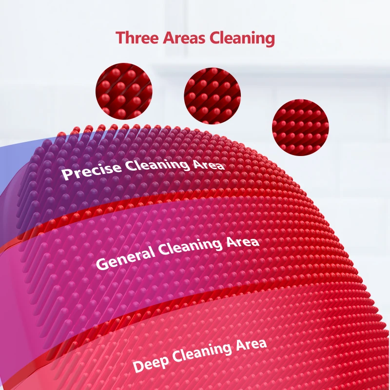 Inface Очищающая щетка для лица обновленная версия электрическая звуковая Глубокая