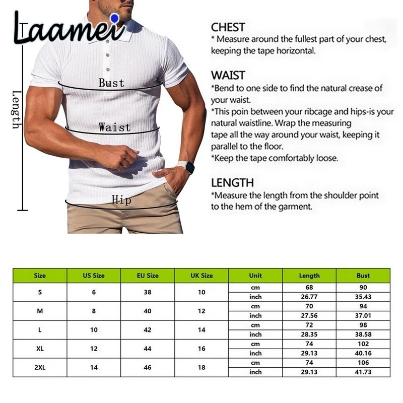 

Laamei Gym Shirt Men Fashion Turn Neck Short Sleeve Knitted Polos Sports Slim Fitness Bodybuilding Workout Summer Clothes