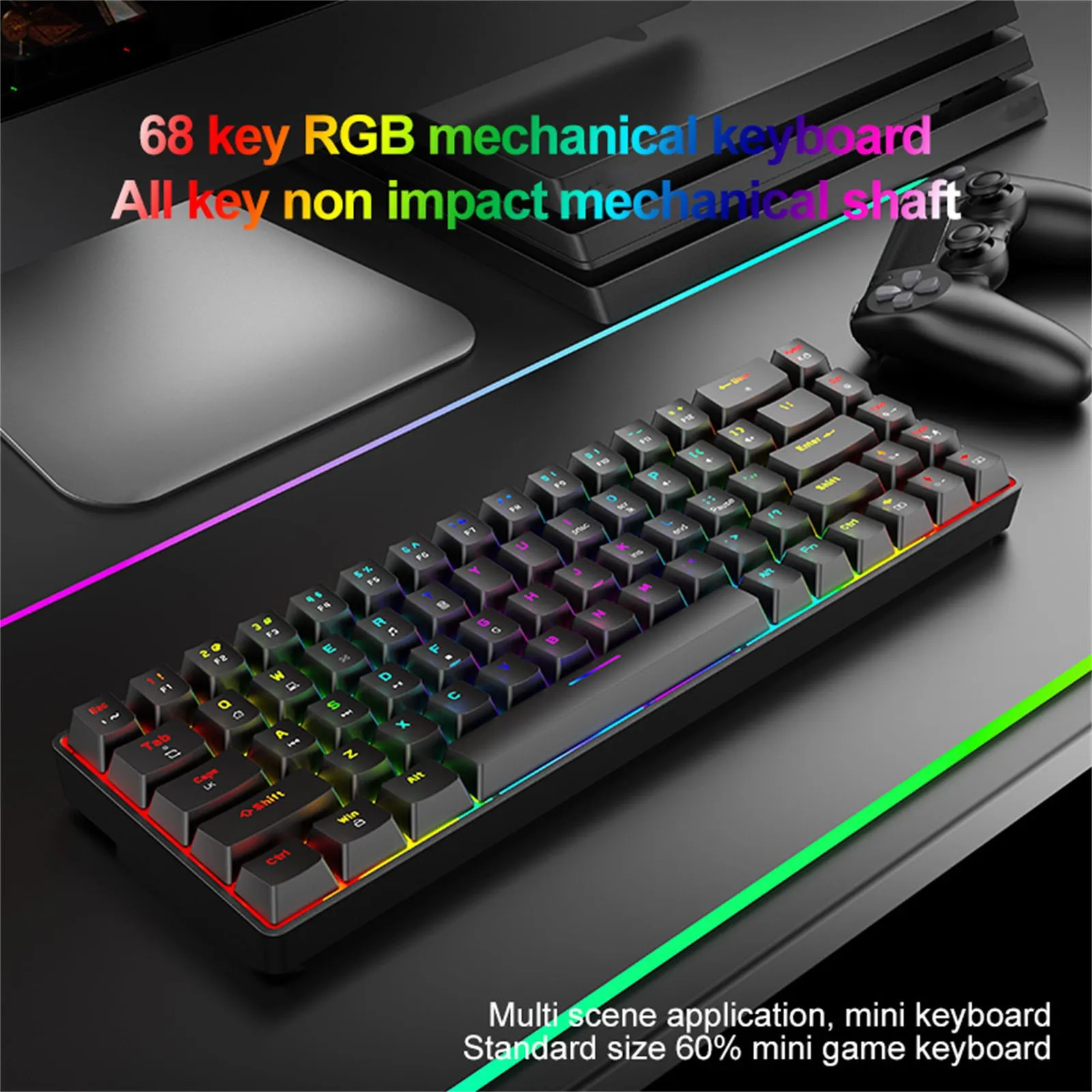 Клавиатура Smart Duck XS61 60% Механическая с rgb переключателем и светодиодным