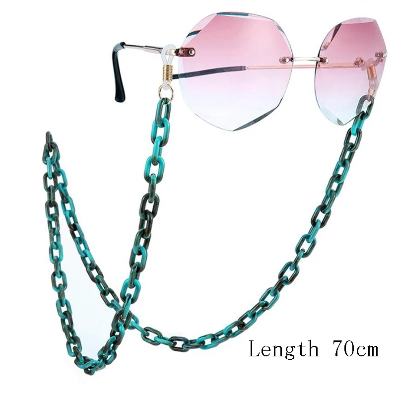 

Acrylic Chain Sunglasses Chain Reading Glasses Adjustable Hanging Thin Chain Eyewear Cord Holder Neck Strap Largands Accessories