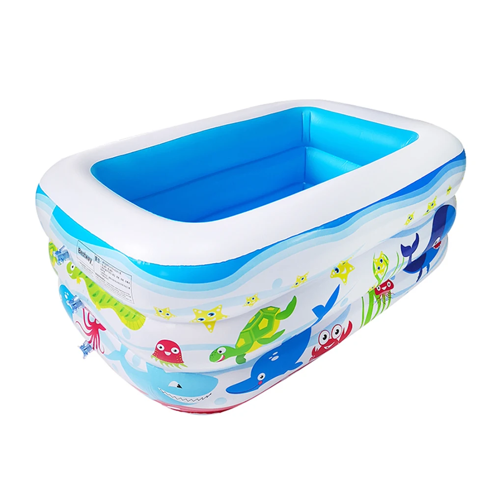 Kids inflatable swimming Pool piscina inflavel adulto Paddling Large Size Inflatable Square Swimming for baby | Мать и ребенок