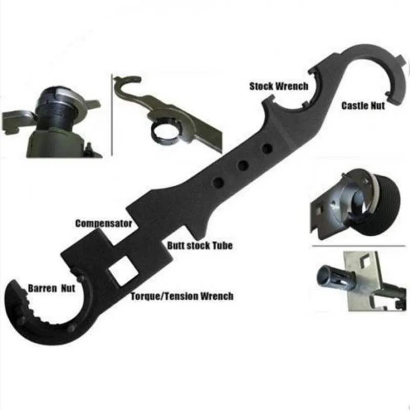 Outdoor 8 in 1 Combo Wrench Ar15/m4 Armorer Spanner Multi-functional Repair Tool Portable Ratchet Tools Accessories | Инструменты
